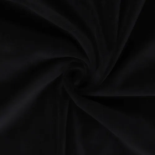Miniatura 2 de Mook Fabrics Terciopelo sólido, corte negro por yarda