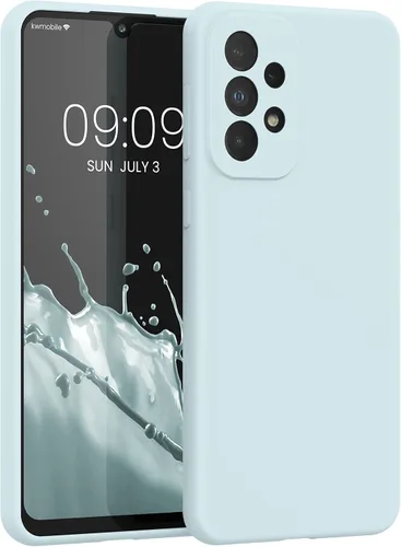 Miniatura 23 de kwmobile Funda Compatible con Samsung Galaxy A14 5G - Funda de teléfono de TPU y silicona con acabado suave - Verde Lima