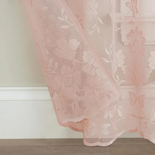 Miniatura 6 de Waverly Sherry Cortina de encaje ligera y elegante con bolsillo para varilla, cortina de ventana floral para sala de estar (1 panel), 54 x 63