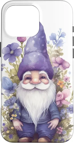 Miniatura 19 de Funda para iPhone 12/12 Pro Cute Purple Aesthetic Anemones Flower Pattern Lavender Gnomo
