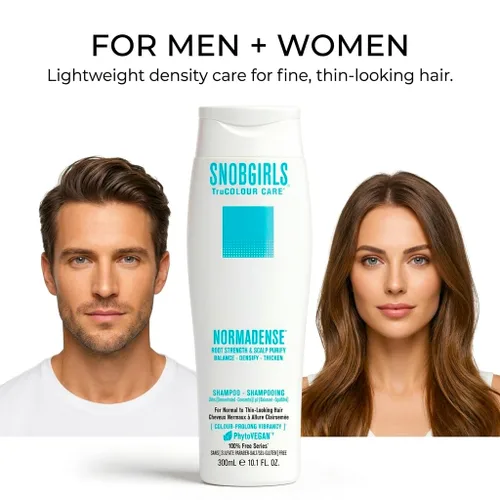 Miniatura 2 de SNOB GIRLS Champú biotina para cabello fino y adelgazante, voluminizador, fortalecimiento y densidad, fórmula vegana con aceite de argán, NORMADENSE