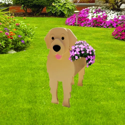 Miniatura 62 de Maceta de Perro English Springer Spaniel, Macetas de Plantas, Bonita Maceta de Jardín para Perros, Macetas de Perro Regalos de Cumpleaños