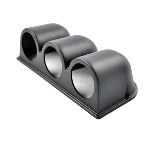 Miniatura 7 de E Support™ montura de 2" con un hueco para tablero para montar manómetros medidores para auto, ajuste universal, color negro Soporte universal