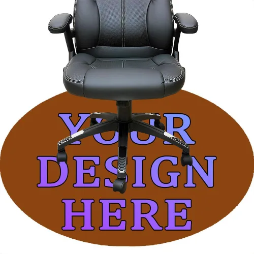 Miniatura 19 de Tapete redondo personalizado para silla de escritorio de oficina, diseño de tu propio logotipo de foto, texto, alfombrillas circulares