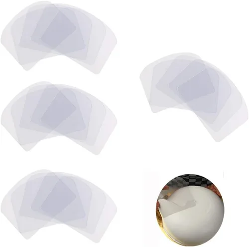 20 piezas de raspador de crema transparente para tartas, glaseado, de plástico, flexible, para pastelería, decoración de pasteles, cocina,