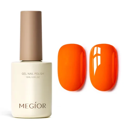 Miniatura 67 de MEGIOR Esmalte de uñas de gel blanco de 0.5 fl oz, color blanco antiguo, secado con luz UV, esmalte de gel francés, arte de uñas, salón de manicura
