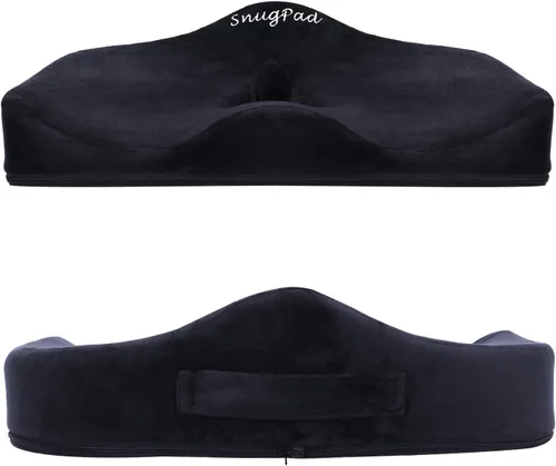 Miniatura 2 de Cojín ortopédico de espuma viscoelástica para silla de oficina, ciática, coxis de espalda, alivio del dolor de espalda, almohadas para sentarse