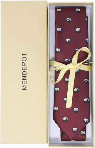 Miniatura 6 de Corbata de patrón animal con caja de regalo Corbata de patrón de animales marinos Corbata de regalo de cumpleaños del día