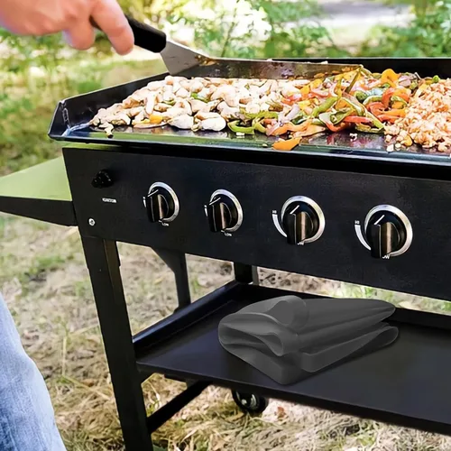 Miniatura 7 de Alfombrilla de silicona para parrilla Blackstone de 36 pulgadas, cubierta de silicona resistente de grado alimenticio, accesorios para parrilla Gris