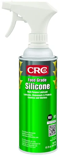Miniatura 7 de CRC Silicona de grado alimenticio, 10 onzas de peso, lubricante de silicona multiusos para aplicaciones de alta temperatura, spray de aerosol