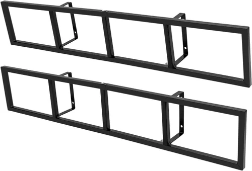 Miniatura 5 de Estantes para DVD de montaje en pared, 2 unidades, organizador de CD y DVD, estante de metal, estante de almacenamiento de medios de almacenamiento
