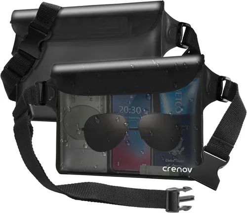 Bolsa impermeable para playa, bolsa impermeable para teléfono y pasaporte, riñoneras para mujeres, bolsas secas flotantes para cruceros, viajes,