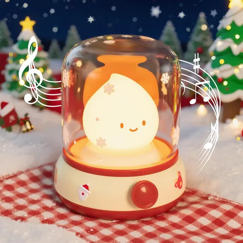 Miniatura 12 de 3 piezas de kits de luz nocturna acogedora de fogata, sonidos relajantes de la naturaleza, luz nocturna de ruido blanco para bebés y adultos