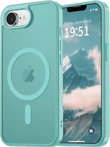 Miniatura 55 de vnnink para iPhone 12 y iPhone 12 Pro, funda de teléfono celular translúcida con protección contra caídas de grado militar, mate magnética