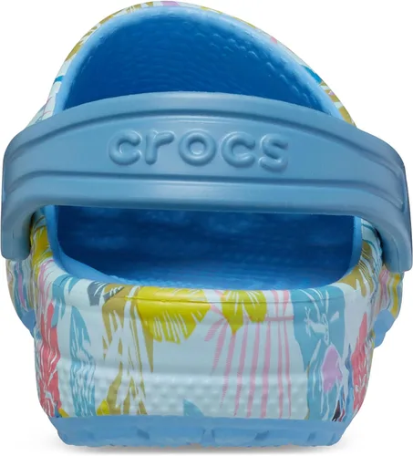 Miniatura 3 de Crocs Zuecos clásicos de puntada para niños, acetato de vinilo de etileno, diseño de punta redonda, correa de talón pivotante Puntadas/Floral