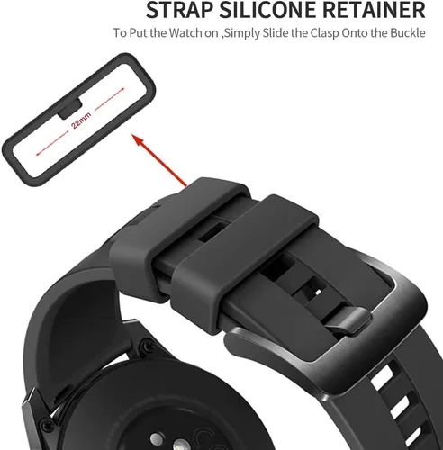 Miniatura 3 de TUCANA 10 correas de reloj compatibles con Garmin Vivoactive 3/Forerunner 645 245/Venu/Vivomove/Fenix 7/Fenix 6/Fenix 5 Band Keeper, retenedor