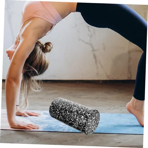 Miniatura 5 de Happyyami Columna de yoga de espuma suave para masaje muscular y relajación, rodillo de fitness ligero y compacto hecho de espuma duradera