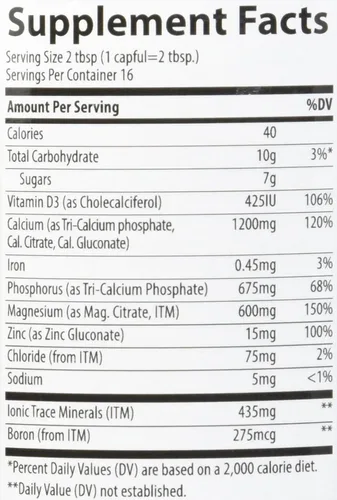 Miniatura 3 de Trace Minerals Cal/Mag/Zinc líquido, calcio, magnesio, zinc, vitamina D3 Suplemento dietético que apoya la densidad de tejido, músculo y hueso