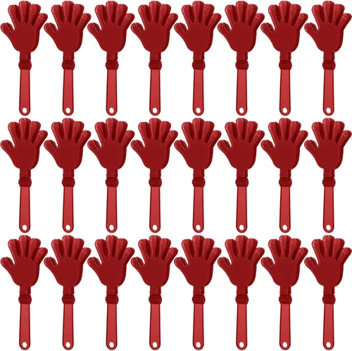 Miniatura 14 de 24 pinzas de mano color azul rey de 7.5 pulgadas para hacer ruido, regalos de fiesta, aplausos de plástico, eventos deportivos, pelota de animación