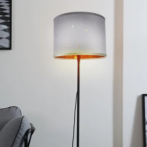 Miniatura 2 de LIFKOME Lámpara de mesa Pantalla de tela Pantalla Estrella Tambor s Hueco Cubierta de Mesa Clip en Bombilla Lámpara S Reemplazo Para Al lado De La