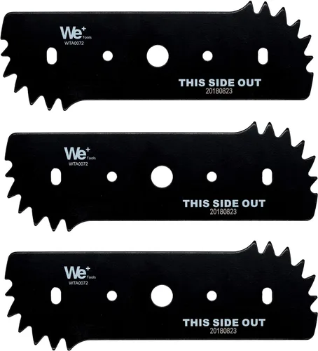 Miniatura 7 de Cuchilla de repuesto de bordeadora eléctrica de 7.5 pulgadas con arandelas de montaje, compatible con Worx WA0034 para WG895 y WG896 WTA0077