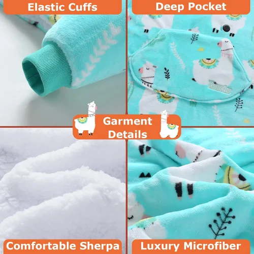 Miniatura 4 de Venustas Manta térmica con capucha con batería, sudadera unisex de gran tamaño Sherpa para mujeres y hombres Alpaca