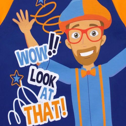 Miniatura 3 de Blippi Pijama corta para niño, Naranja