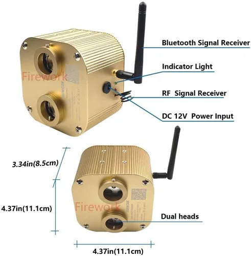 Miniatura 4 de FIREWORK Kit de luces LED RGBW de 20 W, con doble puerto, con aplicación/modo de música remoto, RGBW LED para decoración de techo de coche, hogar