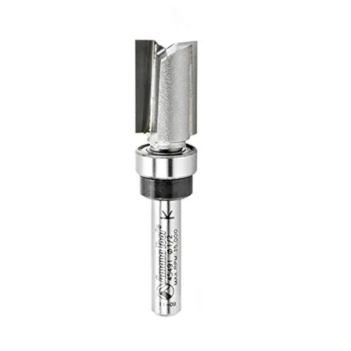 Miniatura 5 de Amana Tool 45460-3US Broca de enrutador con punta de carburo, plantilla de inmersión de recorte uniforme, ángulo de corte superior, 1/2 pulg.