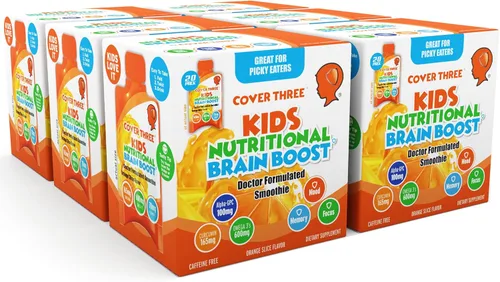Miniatura 15 de Suplemento cerebral nutricional para niños, mejora la memoria del niño, enfoque, calma, apoya el cerebro, inmune, visión, salud del corazón, aceite