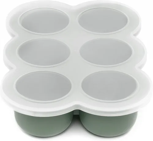 Miniatura 13 de WeeSprout - Bandeja de silicona para congelar alimentos para bebés con tapa de clip, recipiente de almacenamiento perfecto para alimentos caseros