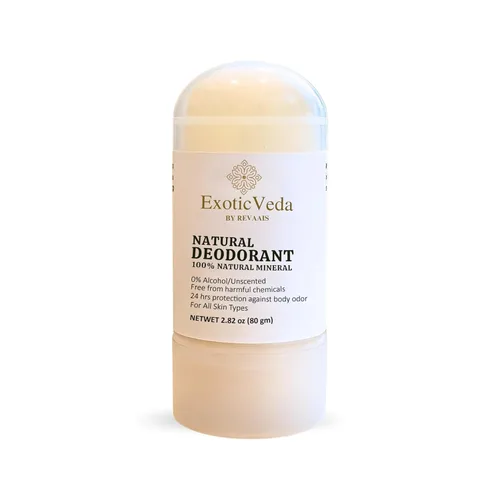 Desodorante de cristal natural roll-on – Desodorante sin aluminio para pieles sensibles, hombres y mujeres, unisex, apto para bolsillo, sin