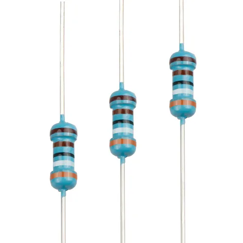Miniatura 12 de 100pcs 1 ohm Resistor 1/4w (0.25 W) Resistencia fija de película metálica de tolerancia ±1%, múltiples valores de resistencia opcional