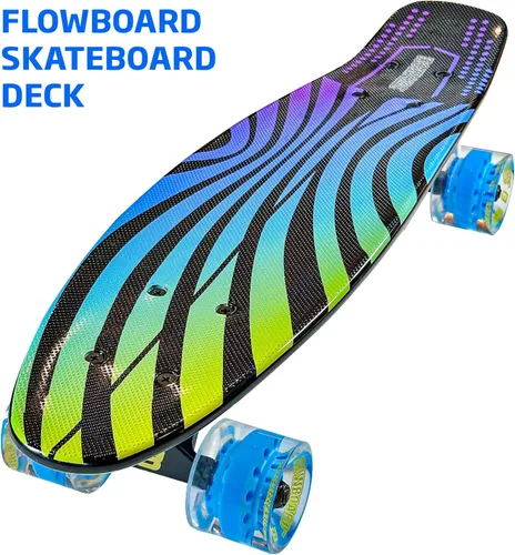 Miniatura 10 de Kids Complete Flowboard Skate Board W/Trucks and Light Up Wheels - Custom Scratch Free Graphics Great for Kids, Boys, Girls, Youth and Beginners 22