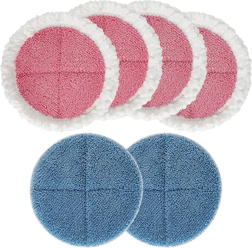 Almohadillas eléctricas para trapeador, almohadillas giratorias de 7.28 pulgadas, almohadilla redonda de repuesto para fregona para limpieza de