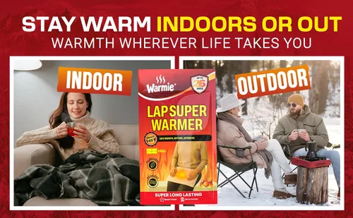 Miniatura 9 de Warmie Super Warmer for Lap & Body Air‑Activated, Long‑Lasting Wider Size for Maximum Coverage All‑Natural, Odorless, Steady Heating for Cold