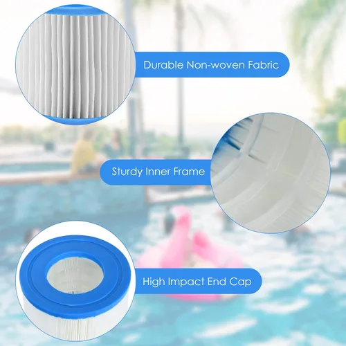 Miniatura 5 de Goplus Paquete de 6 cartuchos de repuesto para filtro de piscina, bomba de filtro de spa tipo VI compatible con la mayoría de piscinas de masaje