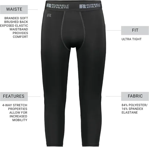 Miniatura 5 de Russell Athletic Men's Coolcore Compression 78 Tight