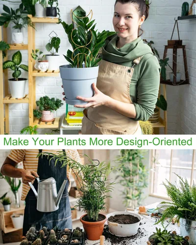 Miniatura 4 de Paquete de 4 enrejados de plantas trepadoras de interior, enrejado pequeño para plantas en macetas al aire libre, enrejado de metal para plantas