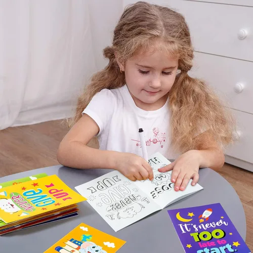 Miniatura 5 de BZaber Libro para colorear de afirmaciones positivas, 24 unidades, regalo de primavera, día de Pascua, páginas para colorear con palabras