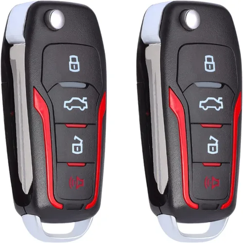 Miniatura 7 de Llavero de reemplazo 2 paquete, llave sin llave para auto, compatible con Ford Mustang Explorer Edge Fusion F150 F250 F350 Mazda Mercury Lincoln
