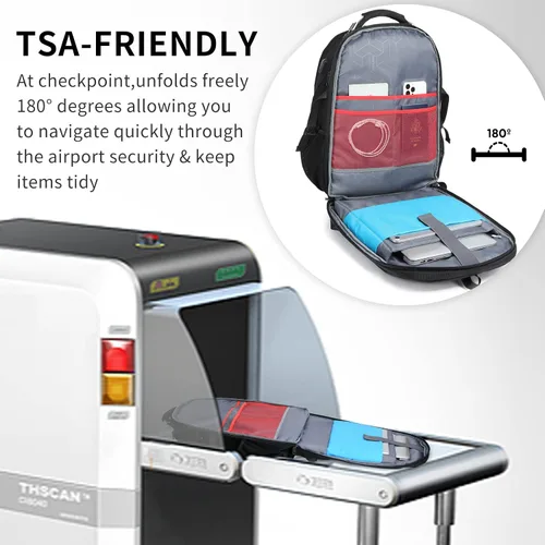 Miniatura 5 de DUSLANG Mochila de Viaje para Laptop de 50L para Hombres y Mujeres, Mochila de Equipaje de Mano Extra Grande y Resistente Aprobada por Aerolíneas