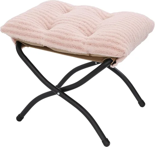 Miniatura 14 de Otomana Plegable de 15"(A), Taburete Reposapiés Plegable, Taburete Pequeño Portátil para el Pie para Sofá, Otomana Reposapiés Plegable Colapsible