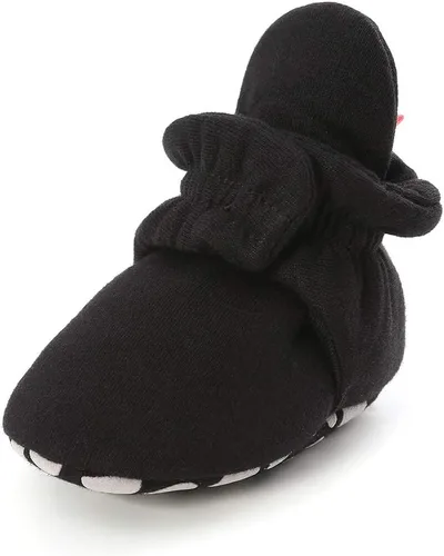 Botines de forro polar para bebé y niña, para recién nacidos, acogedores, calcetines cálidos de invierno, antideslizantes, suela suave, zapatos de
