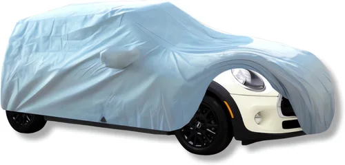 Formosa Covers Funda pequeña para automóvil compatible con Mini Cooper Fiat 500, evita daños por clima UV mientras almacena hasta 158 pulgadas de