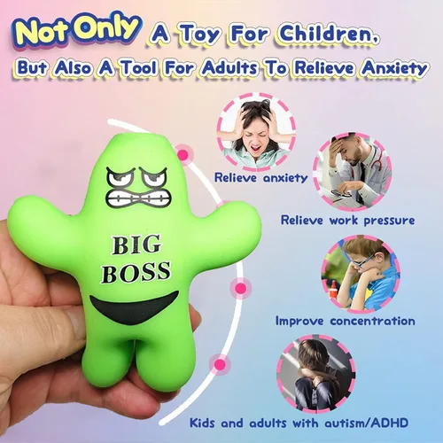 Miniatura 2 de Juguete para ansiedad de gel elástico para descomprimir y apretar, alivio del estrés y la ansiedad, juguetes sensoriales para niños y adultos