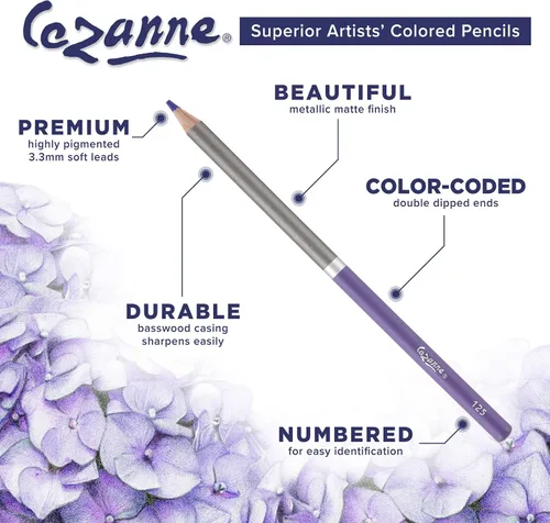 Miniatura 4 de Cezanne Creative Mark - Lápices de colores de primera calidad, tierra italiana, paquete de 6 lápices de dibujo altamente pigmentados, lápices