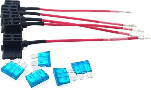 Miniatura 2 de Fusible 5X Add-A-Circuit Fusible TAP Adaptador estándar ATO ATC Soporte de cuchilla con 5 fusibles de 15 A para automóvil, camión, fusibles
