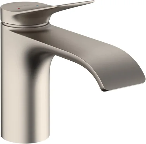 hansgrohe Vivenis 75010821 - Grifo de lavabo de baño de 1.2 GPM, níquel cepillado, 1 agujero, 75010821