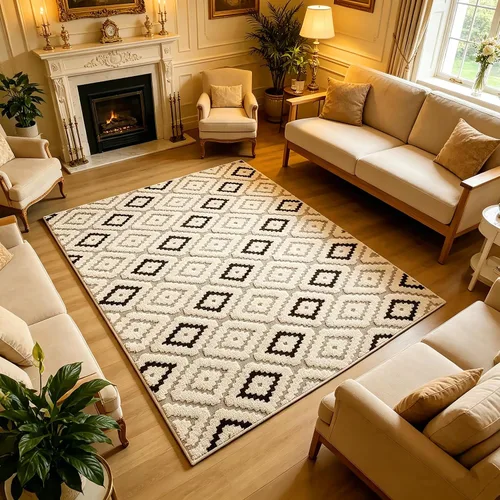 Miniatura 52 de UKELER Tapete antideslizante para puerta, alfombras de acento modernas para entrada, estilo romántico campestre americano, alfombras de algodón